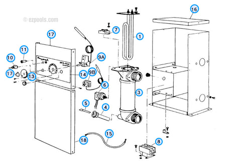 Raypak 5.5kW & 11.0kW Heater Parts