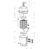 Cartridge Filter, Hayward HCF Commercial Filter Rpl Parts Replacement Parts