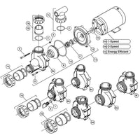 Balboa Vico Ultima Series, Center/Side Discharge, 48 Frame Replacement Parts