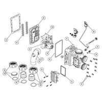 Jandy JXi Gas Pool/Spa Heater - Water System Replacement Parts