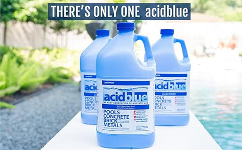 Pool Acid Blue AcidBlue Buffered Low-Fume Muriatic Acid – EZ Pools