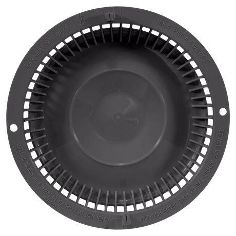 Afras 11064DKGY Anti Vortex Drain Cover - Back