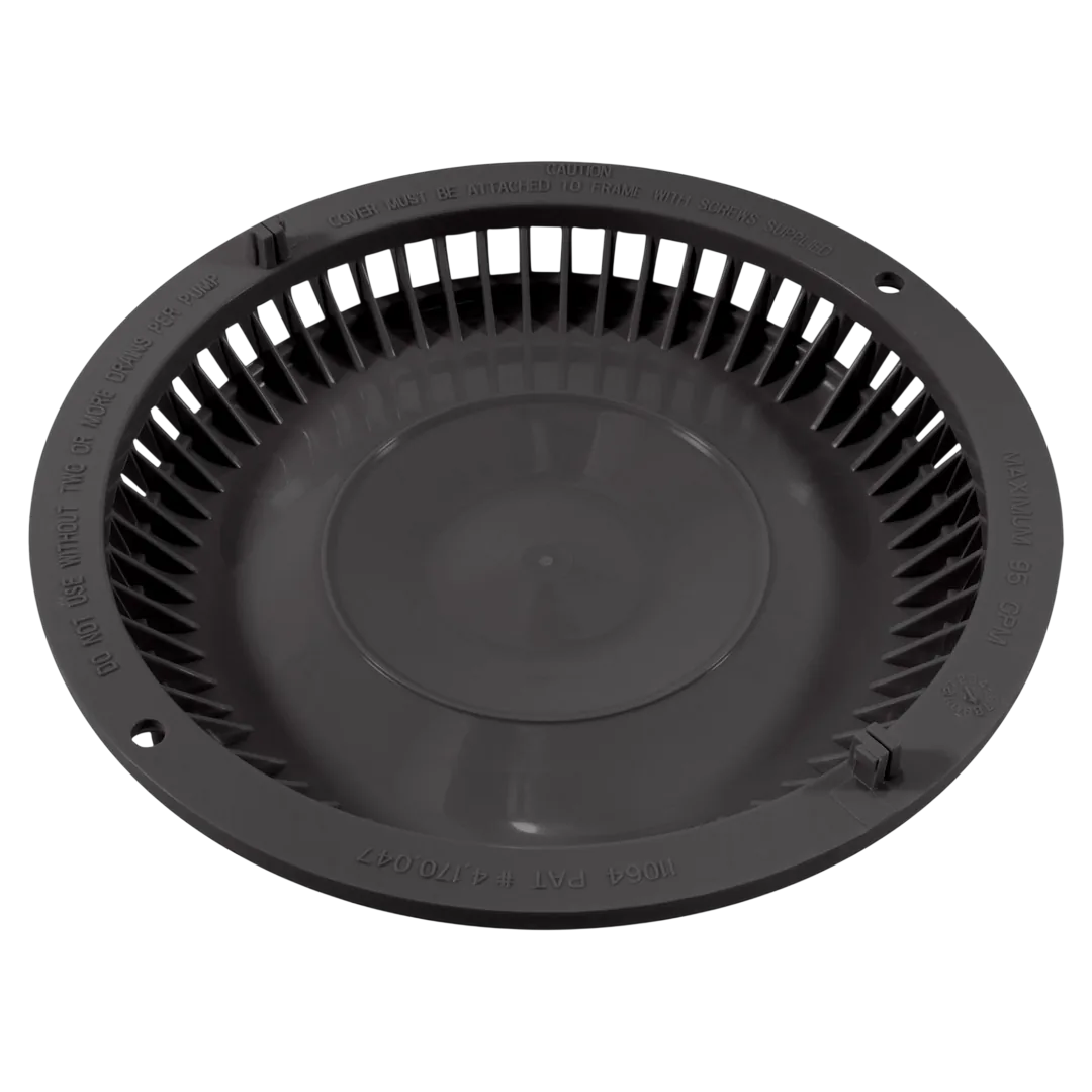 Afras 11064DKGY Anti Vortex Drain Cover - Reverse
