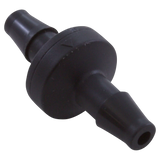 AquaSunOzone check valve, black kynar barb