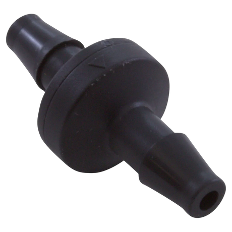 AquaSunOzone check valve, black kynar barb