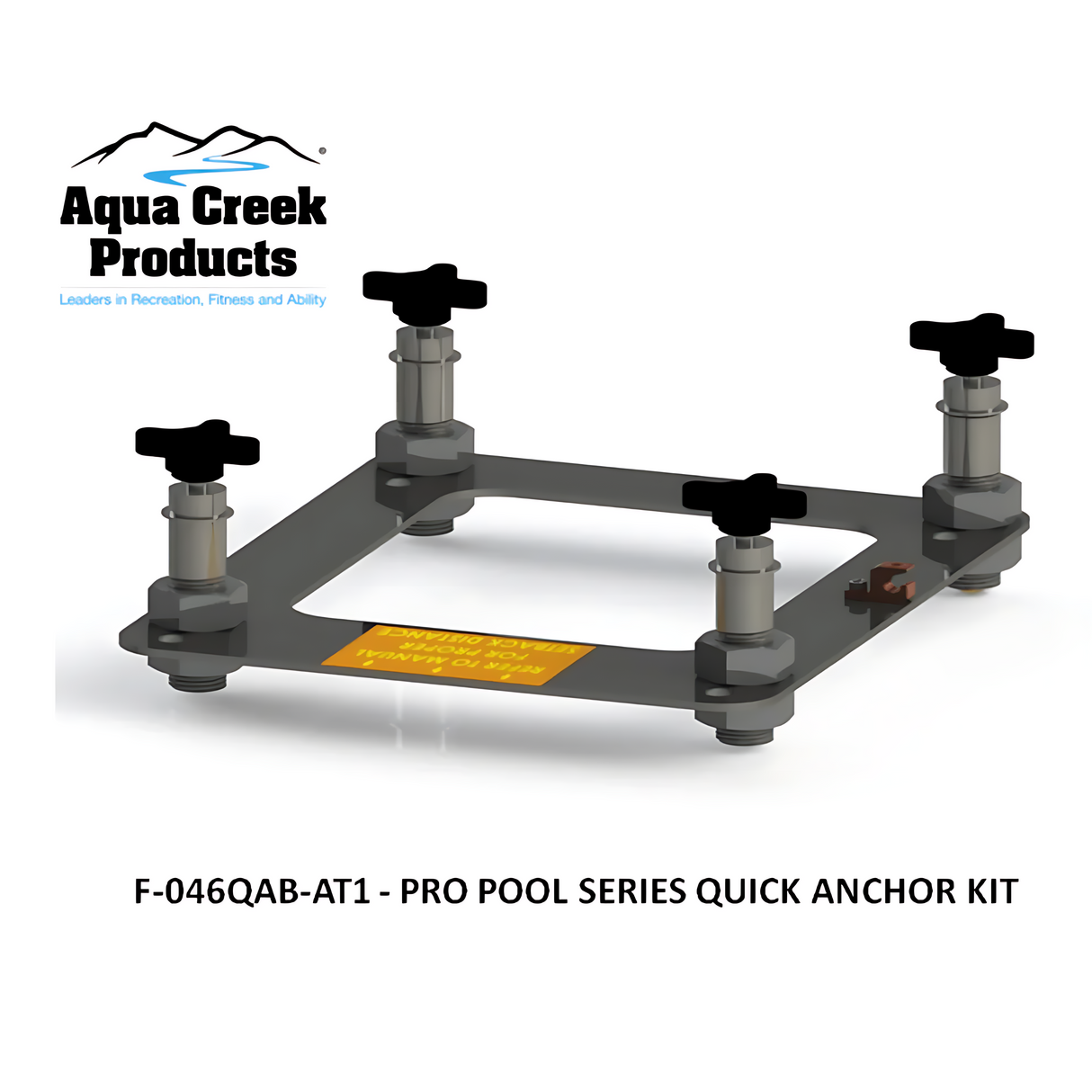 Aqua Creek Pathfinder, Pro Pool Lift and Ranger Quick Attach Anchor, F-046QAB-AT1