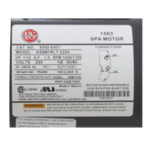 Gecko Aqua-Flo Circ-Master CMHP 02093001-2010 Spa Pump - Label