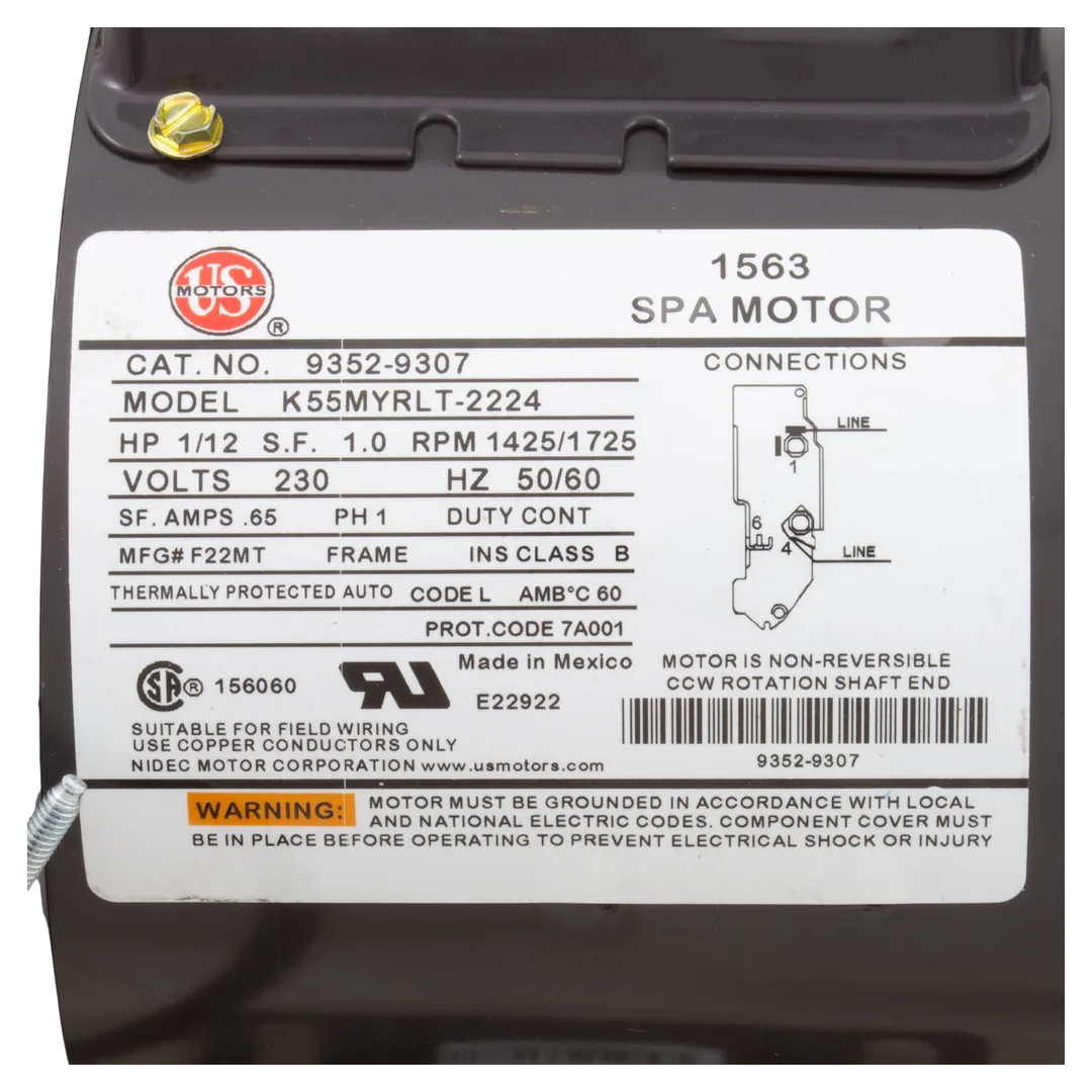 Gecko Aqua-Flo CMXP 1/8 HP Spa Pump