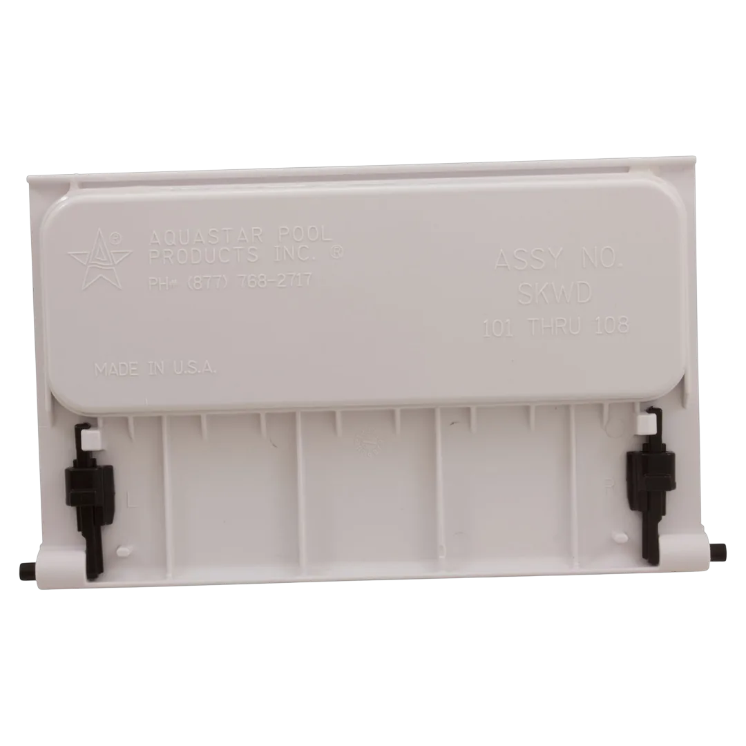 AquaStar SKWD101 Skimmer Weir Plate with Clips - Back