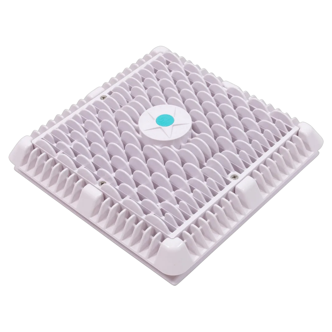 AquaStar WAV9WR101 9x9 Wave Suction Outlet Cover with Frame and Vented Riser Ring - Alt (6)