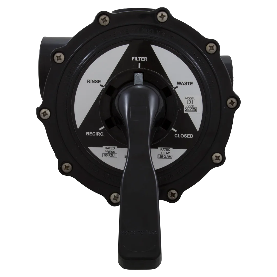 Astral 28225 2 in Side-Mount Multiport Valve, 6 Position - Top