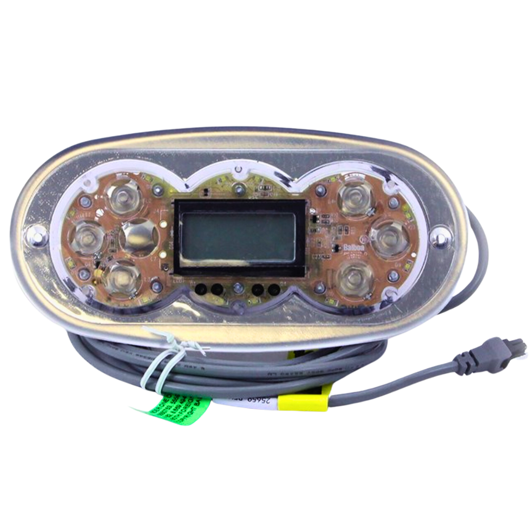 Balboa TP600 Spaside Control Panel, BP Series, No Label, 7.1” x 3.5 ...