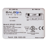 Balboa Wavetec254 UV Sanitation System - Labela