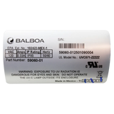 Balboa Wavetec254 UV Sanitation System - Labelb