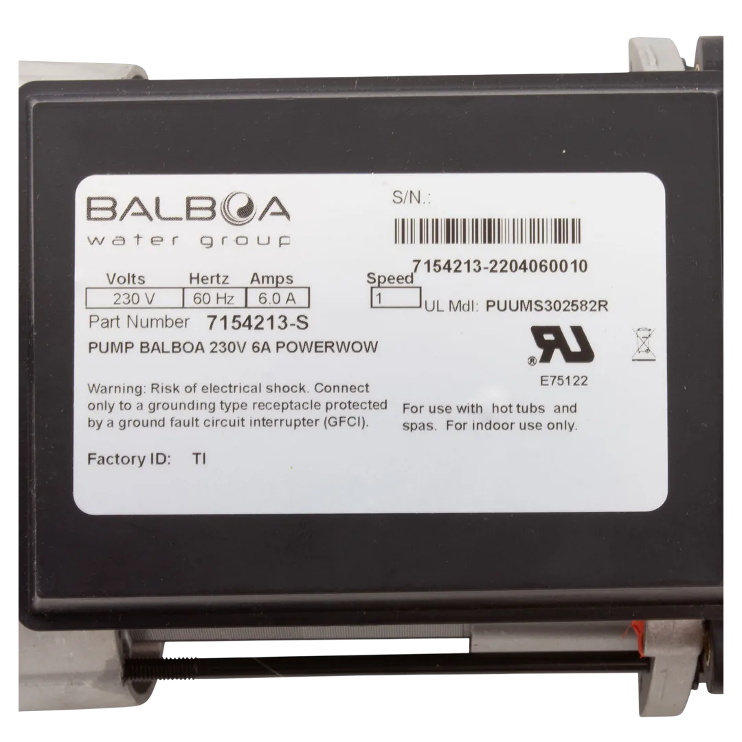 Balboa Ultimax Pump 7154213-S 3HP 230V