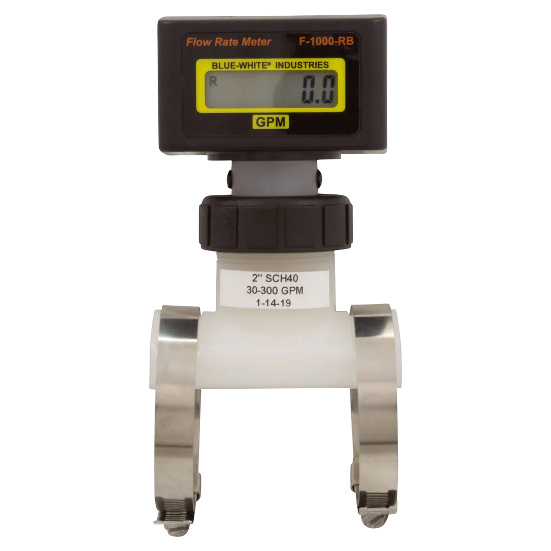 Blue-White RB-200S4-GPM1 Flow Meter - Front
