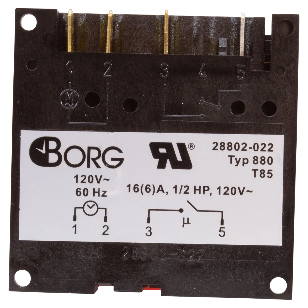 Diehl TA4073 7-Day 120V SPST Panel Mount Time Clock - Back