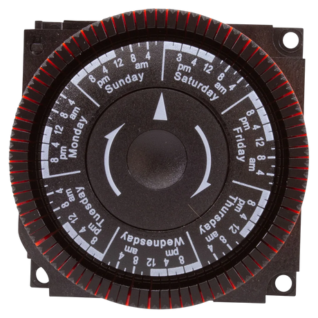 Diehl TA4073 7-Day 120V SPST Panel Mount Time Clock - Front