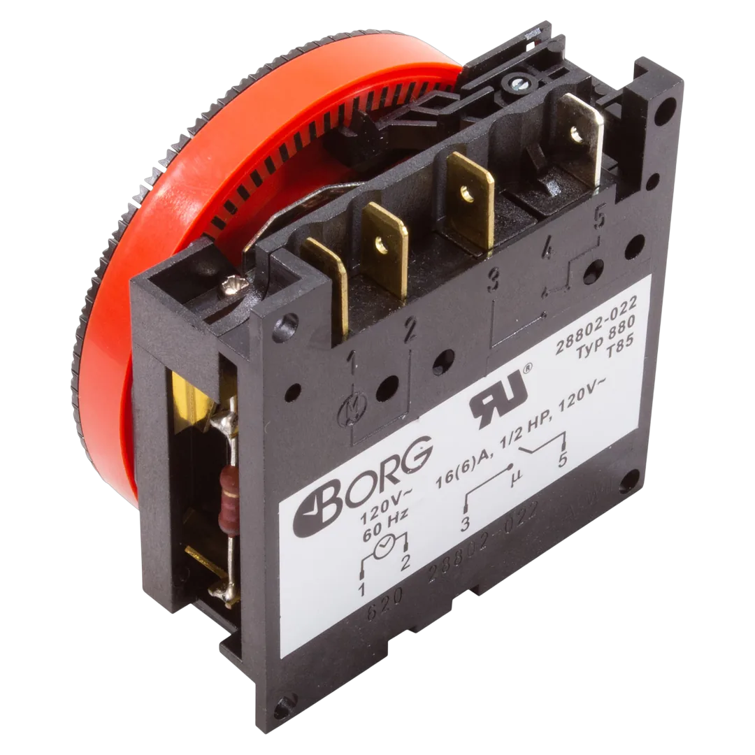 Diehl TA4073 7-Day 120V SPST Panel Mount Time Clock - Reverse