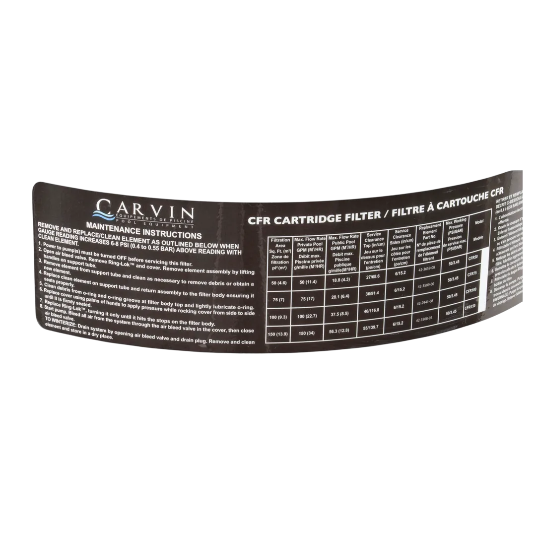 Jacuzzi CFR-150 150sqft Cartridge Filter