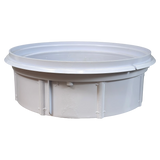 Carvin Jacuzzi Deckmate Skimmer Collar White — side view