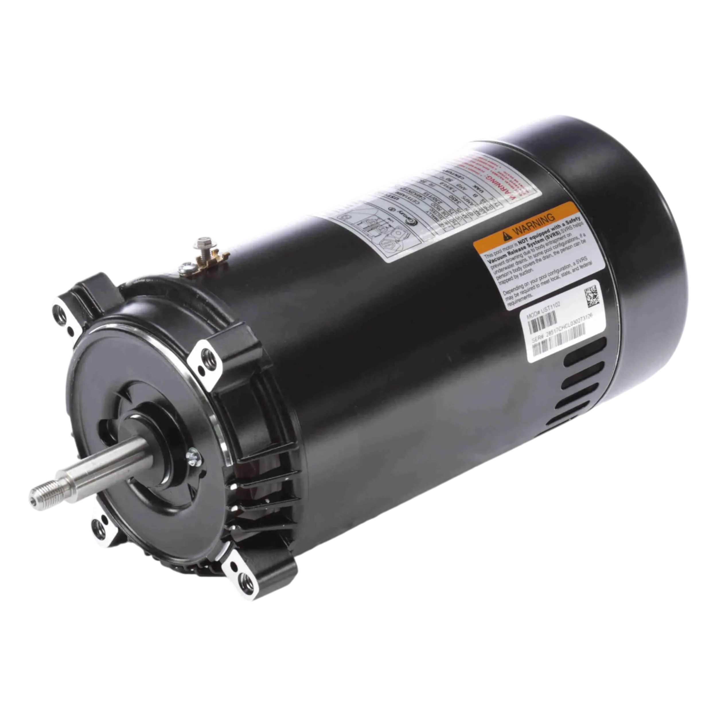 Century UST1102 1 HP Pump Motor, 56J Frame, 115/230V – EZ Pools