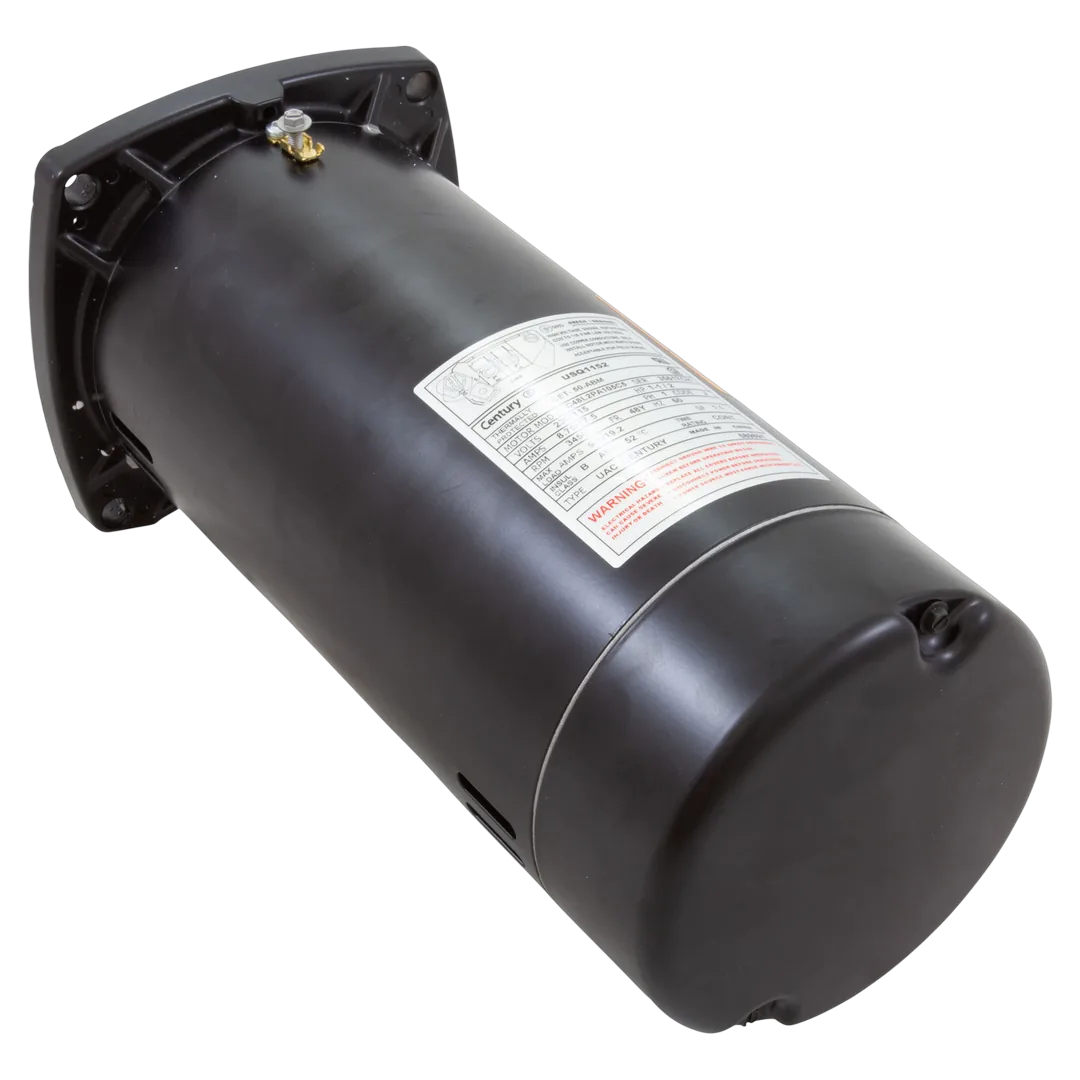 Century USQ1152 1.5 HP Up-Rated Square Flange Pool Pump Motor - Reverse