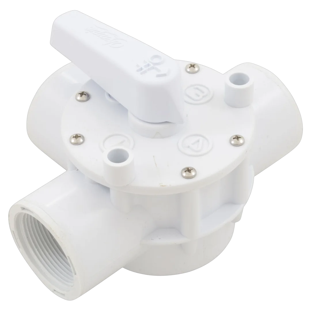 Champlain Plastics 1-1/2" 3-Way Valve White