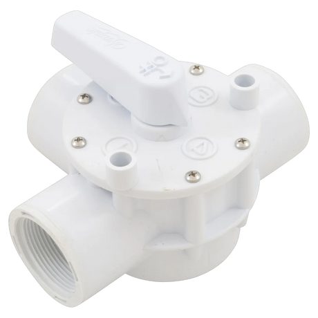 Champlain Plastics 1-1/2" 3-Way Valve White