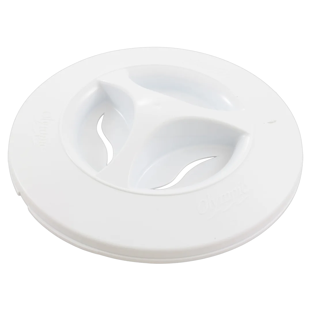 Champlain Plastics UNI-87ABS Olympic skimmer lid, white