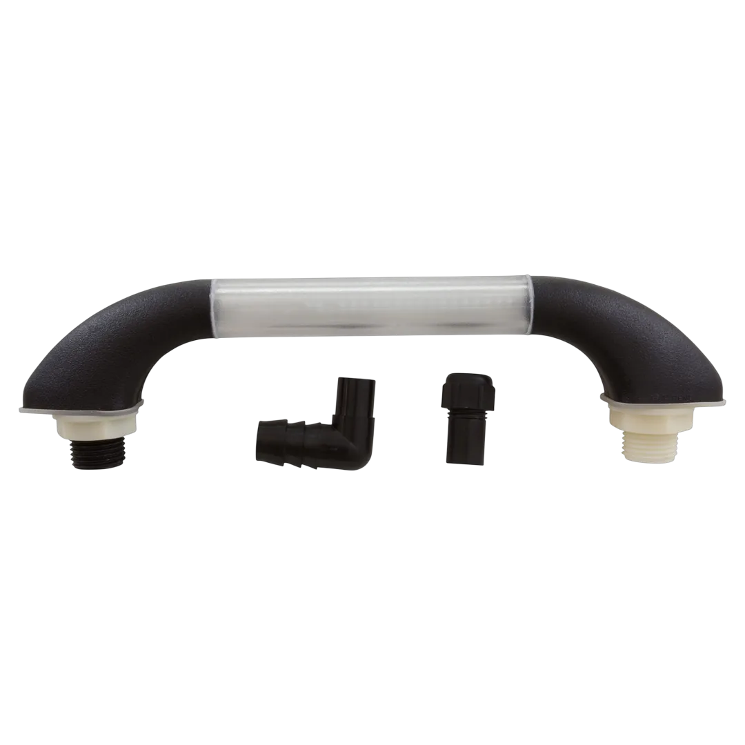 CMP Aquarail Waterfall Handrail - Black/Clear - Back