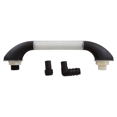 CMP Aquarail Waterfall Handrail - Black/Clear - Front