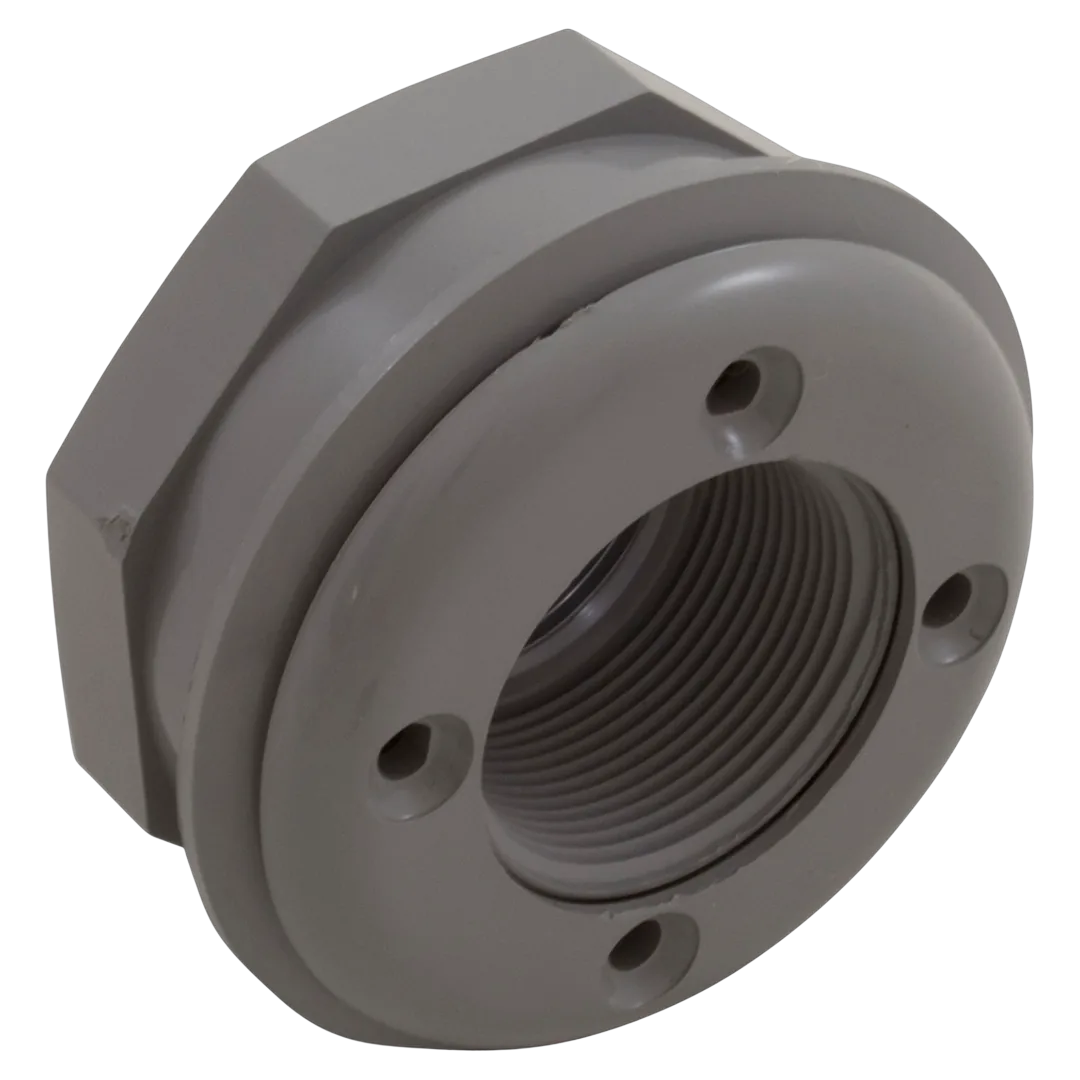 Custom Molded Products 25522-001-000 Vinyl Wall Return Fitting 1.5 in FIP x FIP, Gray - Alt (6)