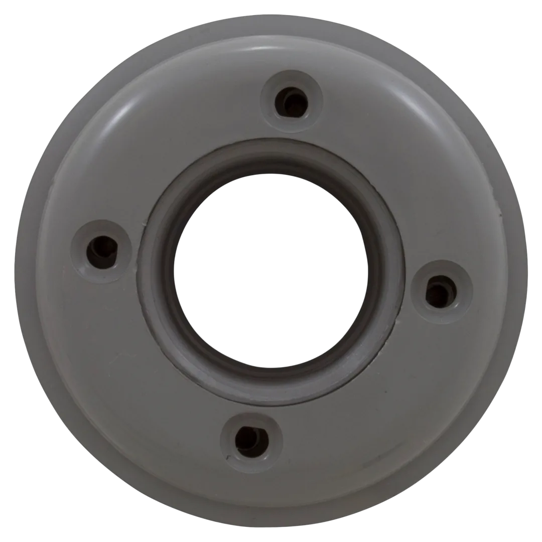 Custom Molded Products 25522-001-000 Vinyl Wall Return Fitting 1.5 in FIP x FIP, Gray - Front