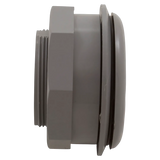 Custom Molded Products 25522-001-000 Vinyl Wall Return Fitting 1.5 in FIP x FIP, Gray - Side