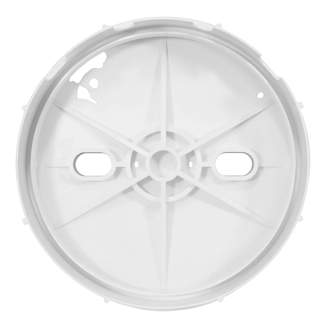 CMP 25538-900-000 Square Skimmer Cover & Collar, White - Bottom