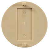 CMP 25544-029-010 Blank Skimmer Lid Logo Insert - Tan - Bottom