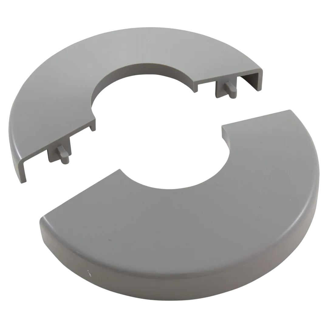 CMP clip-on pool ladder escutcheon, gray, fits 1.9 in rail