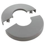 CMP clip-on pool ladder escutcheon, gray, fits 1.9 in rail
