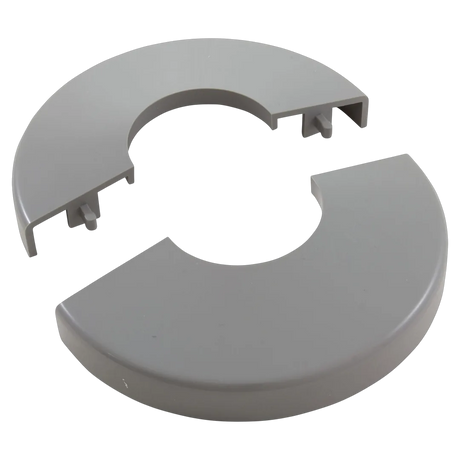 CMP clip-on pool ladder escutcheon, gray, fits 1.9 in rail