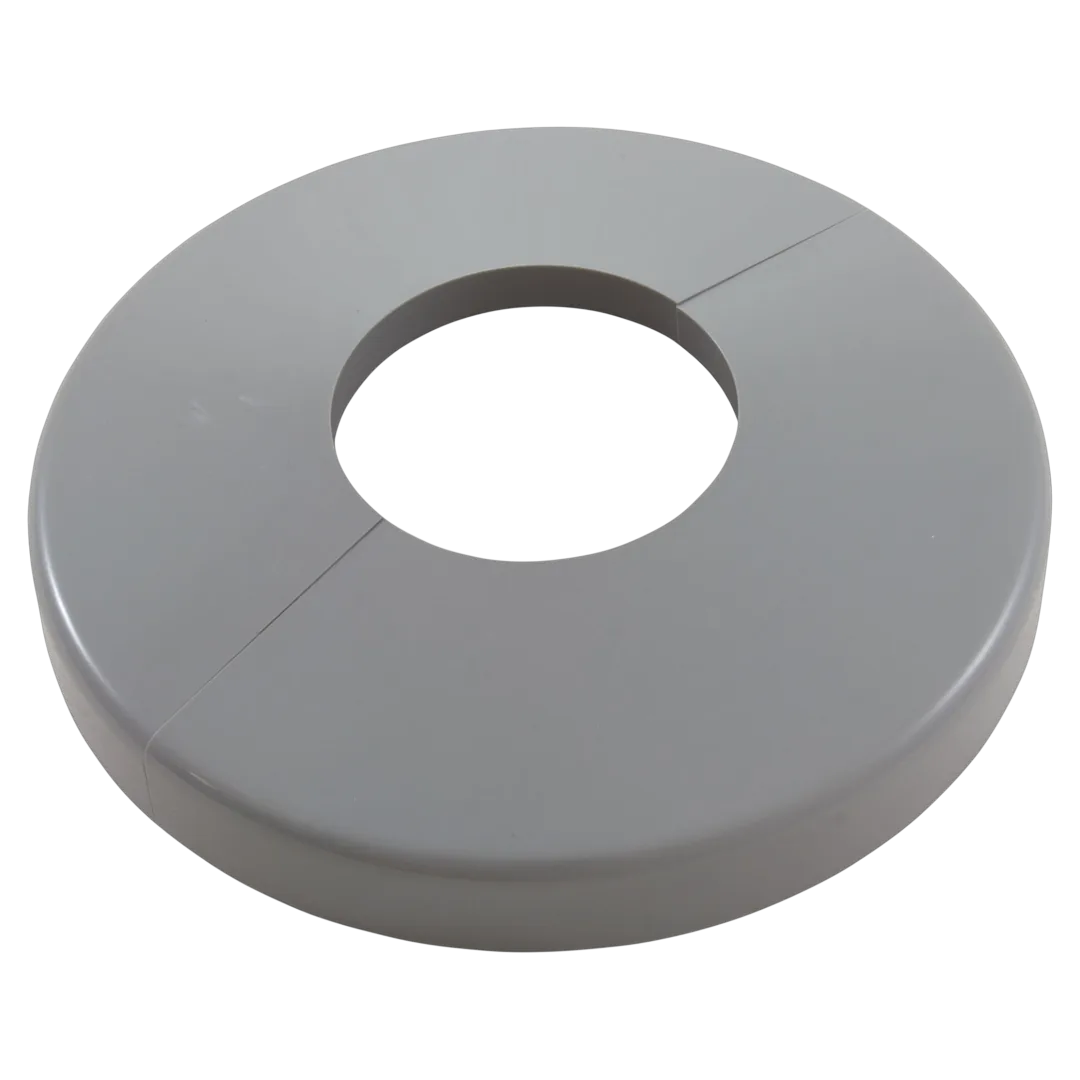 Custom Molded Products 25572-201-000 Clip-On Pool Ladder Escutcheon - Gray - Assembled