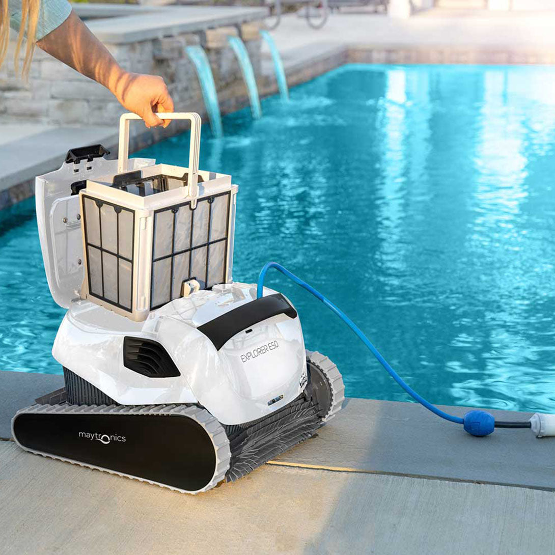 Maytronics Dolphin Explorer E50 Robotic Cleaner with Wi-Fi | 2 Year Warranty