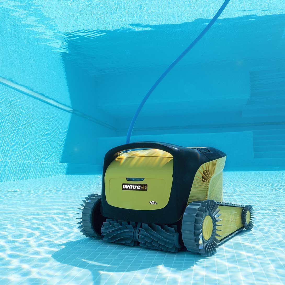 Dolphin Wave 90i Robotic Pool Cleaner w/ Caddy - 78 ft cable