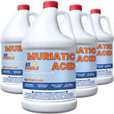 EZ Pools Muriatic Acid (4-Pack) – Lowers Pool & Spa pH Fast (HCL)
