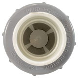 Flo Control 1700-15 True Union Spring Check Valve, 1-1/2 in Slip PVC - Front