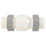 Flo Control 1700-15 True Union Spring Check Valve, 1-1/2 in Slip PVC - Side