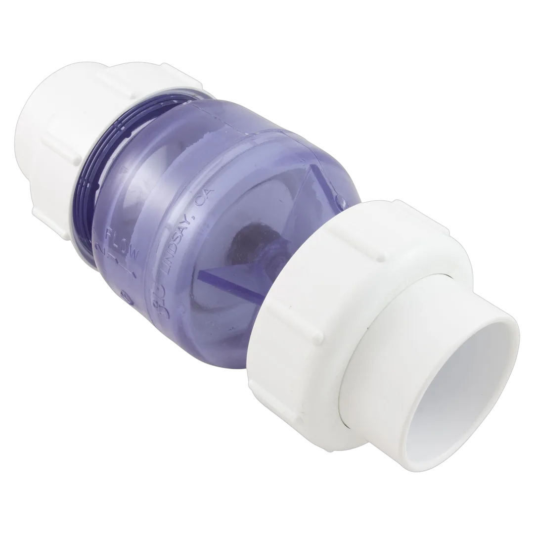 NDS 1700C20 True Union Spring Check Valve 2 in Clear