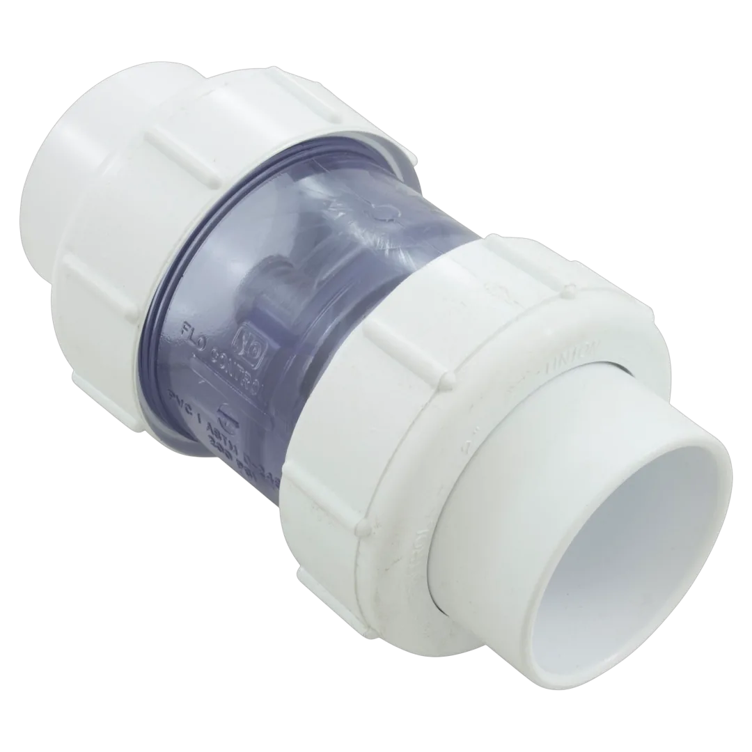 NDS 1795C20 Clear 2 in True Union Spring Check Valve