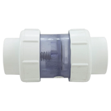 NDS 1795C20 Clear 2 in True Union Spring Check Valve - Side