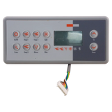 Gecko TSC-8 spa control panel with overlay